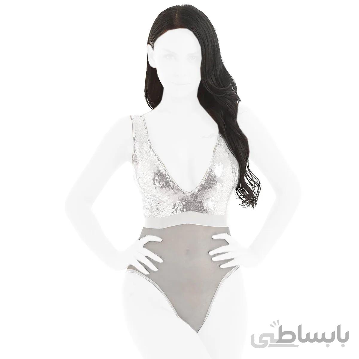 بادی توری پولکی زنانه فانتزی قزن دار