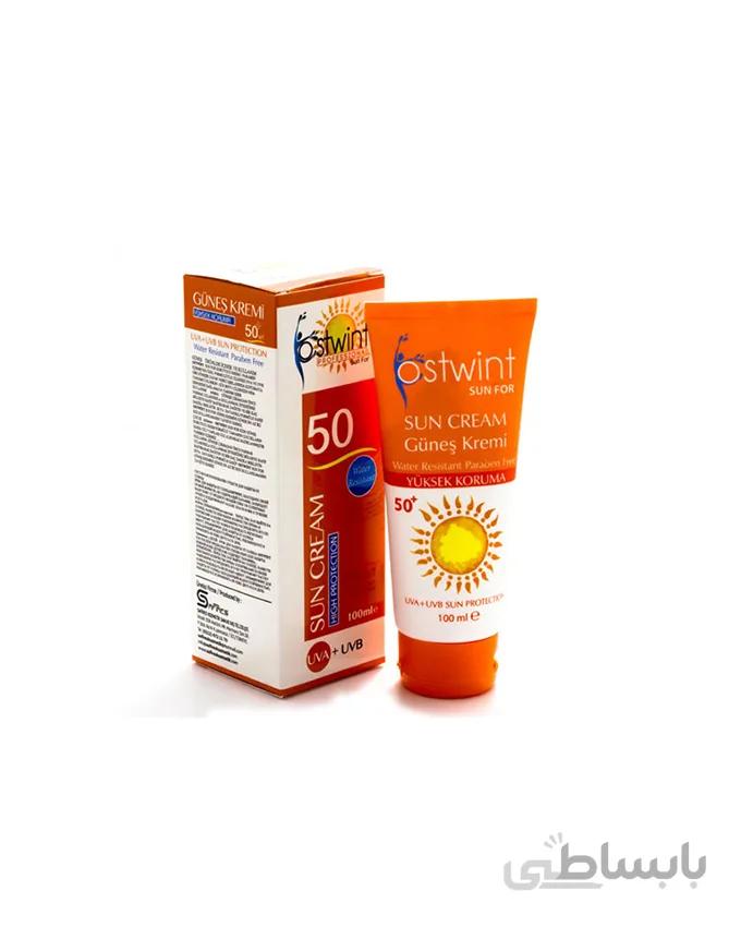 کرم ضد آفتاب استوینت - Ostwint مدل SPF 50 با حجم ۱۰۰ میلی