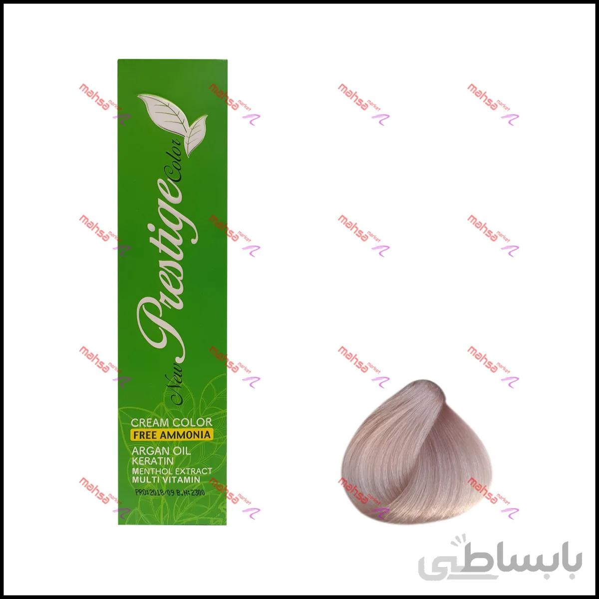 رنگ موی گیاهی پرستیژ سری ترکیبی مدل مون استون مرواریدی p8