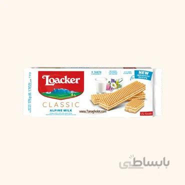 ویفر لواکر کلاسیک کرمدار شیری 45 گرمی