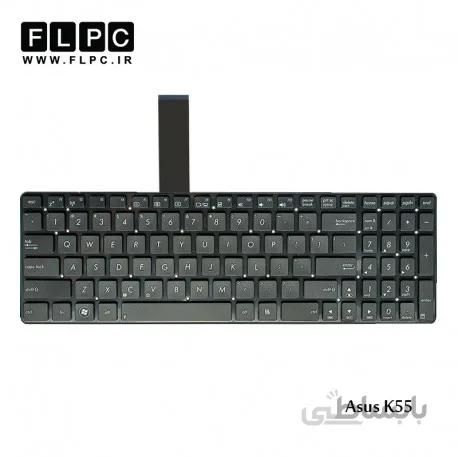 کیبورد لپ تاپ ایسوس K55 مشکی-اینتر کوچک-بدون فریم Asus K55 Laptop keyboard