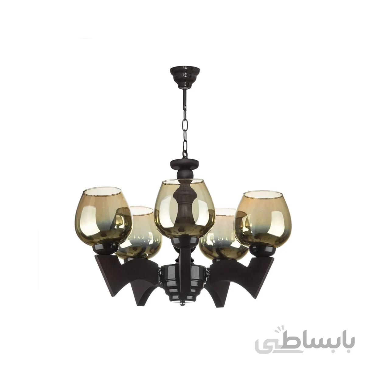 لوستر پنج شعله چشمه نور کد G671/5