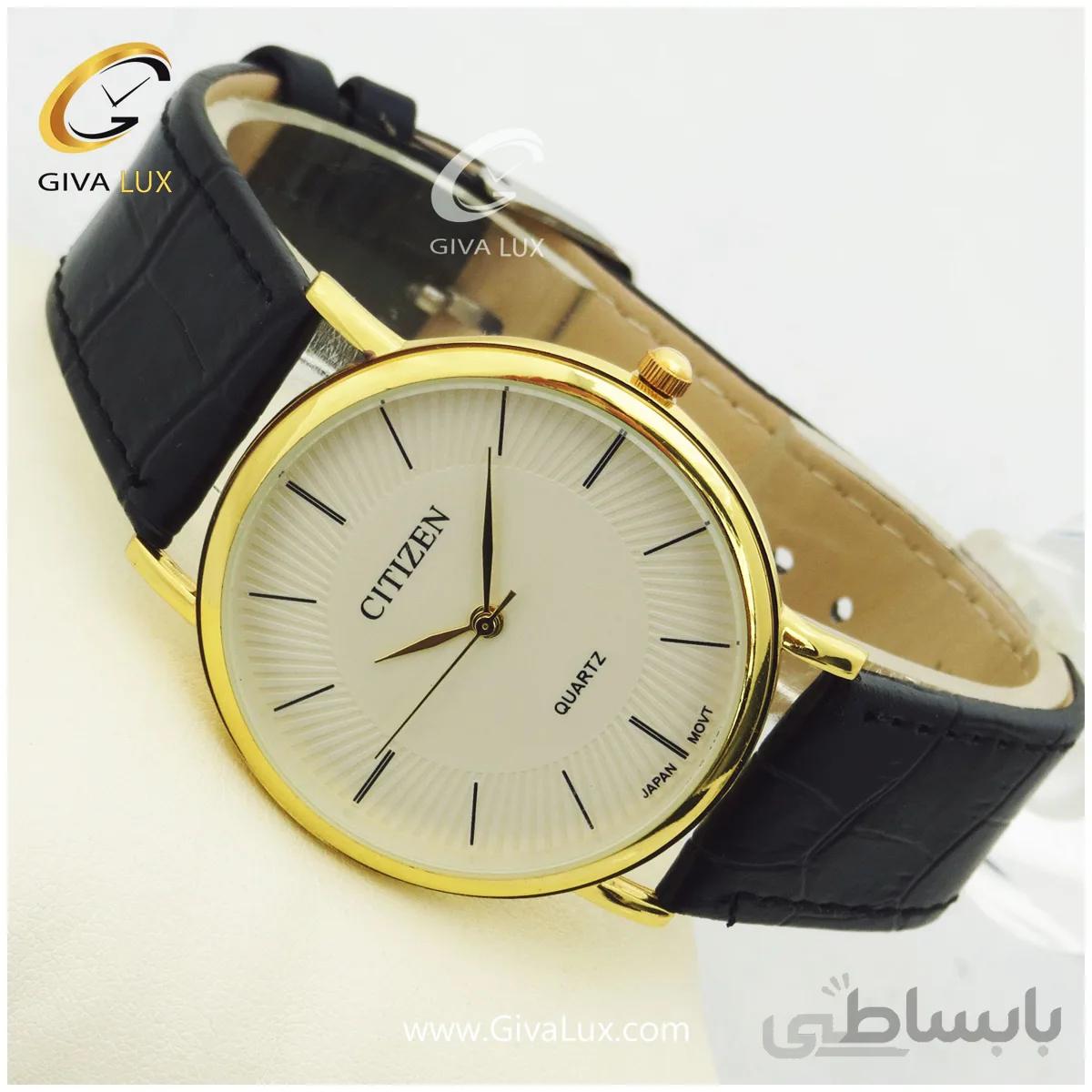ساعت مچی مردانه بند چرمی سیتیزن