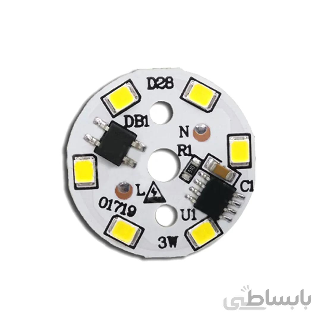 ال ای دی 3 وات 220 ولت سفید مهتابی