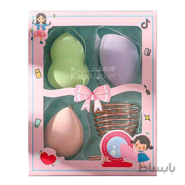 پک پد آرایشی و استند فنری میواستار (Meiustar Sponge Set)