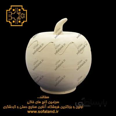 قندان سفالی طرح سیب سفالند