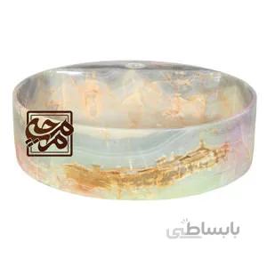 کاسه روشویی سنگی مرمر آبی کبود