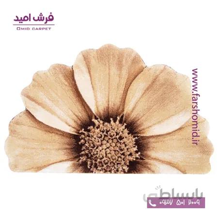 پادری نیم دایره گلپر شکلاتی زرباف