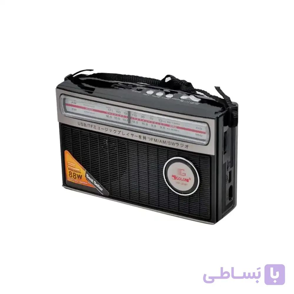 رادیو اسپیکر بلوتوثی رم و فلش خور GOLON مدل ICF-25BT مشکی