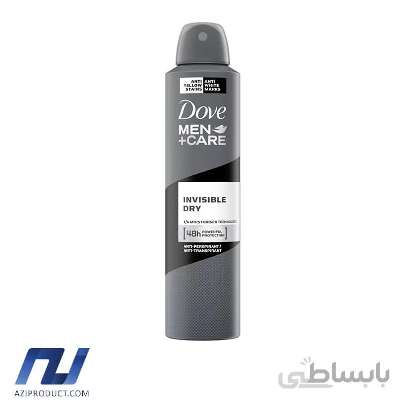 اسپری ضد تعریق اقایان داو مدل Invisible Dry حجم 250 میل