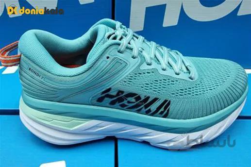 کفش هوکا اورجینال دویدن | پیاده روی | رانینگ | مدل هوکا وان وان باندی HOKA ONE ONE BONDI 7 1110531AEBL ا Original Running Walking Shoes HOKA ONE ONE BONDI 7 1110531AEBL