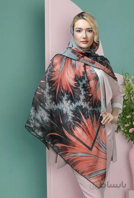 روسری ابریشم گارزا ابی