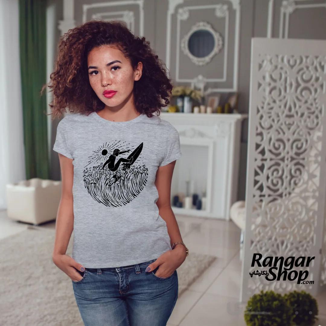 تیشرت مدل موج سواری