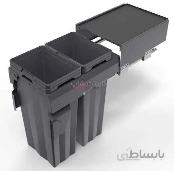 سطل زباله ریلی آرام بند کد 9020 Max Bin ملونی