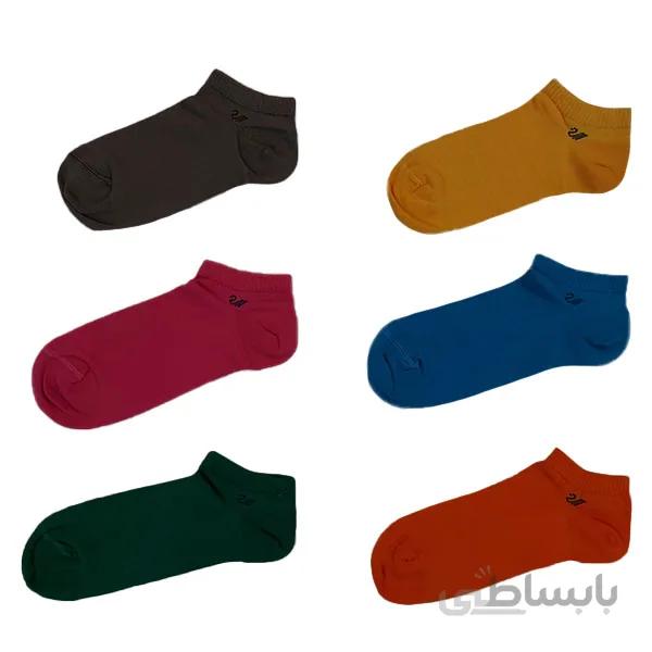 پک جوراب مچی مداد رنگی روشن 6 تایی کد PH503.1