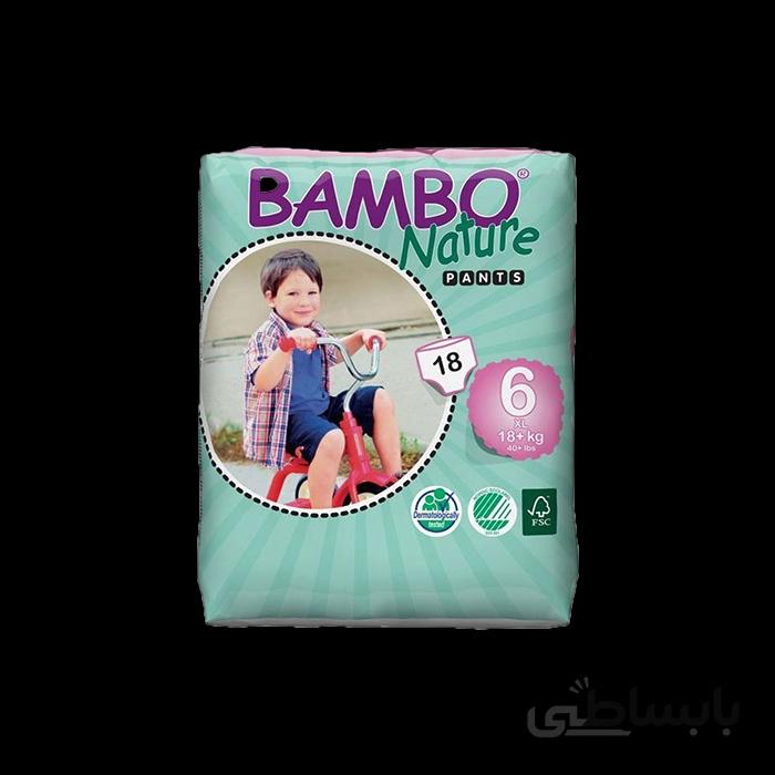 پوشک بچه بامبو سایز 6 شورتی