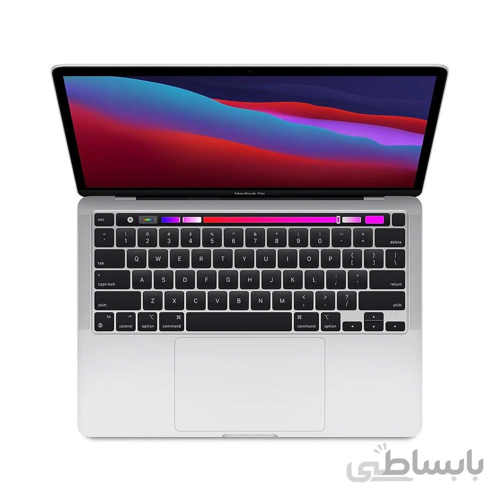 لپ تاپ اپل مک بوک پرو 13.3 اینچ M1 همراه با تاچ بار ظرفیت 512 گیگابایت مدل MYDC2LL/A 2020 ا Apple MacBook Pro 13.3" with Apple M1 Chip 512/8GB RAM MYDC2LL/A -Silver