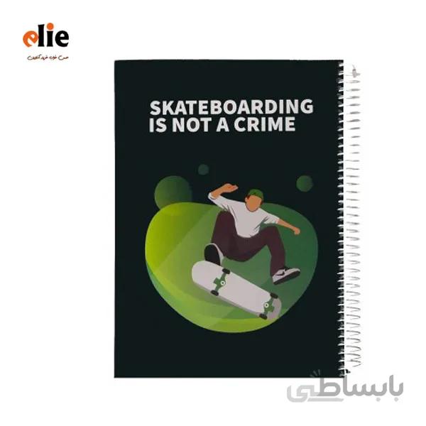 دفتر 100 برگ پاپکو جلد سخت طرح 8