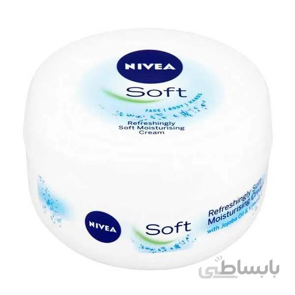 کرم مرطوب کننده نیوآ مدل Soft حجم 300 میلی لیتر ا NIVEA Soft moisturizing cream, volume 300 ml کد 558351