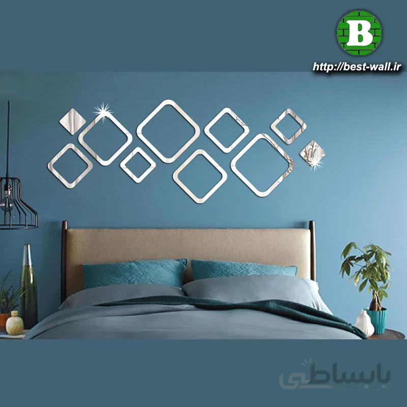 آینه دکوراتیو طرح مربع