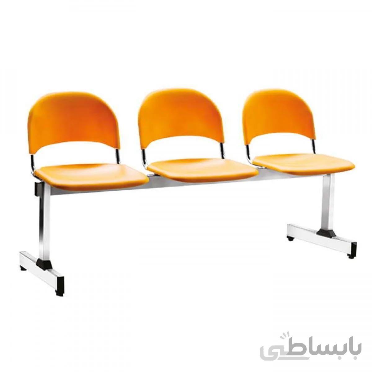 ‌صندلی انتظارسه نفره متال پلاست صنایع نظری