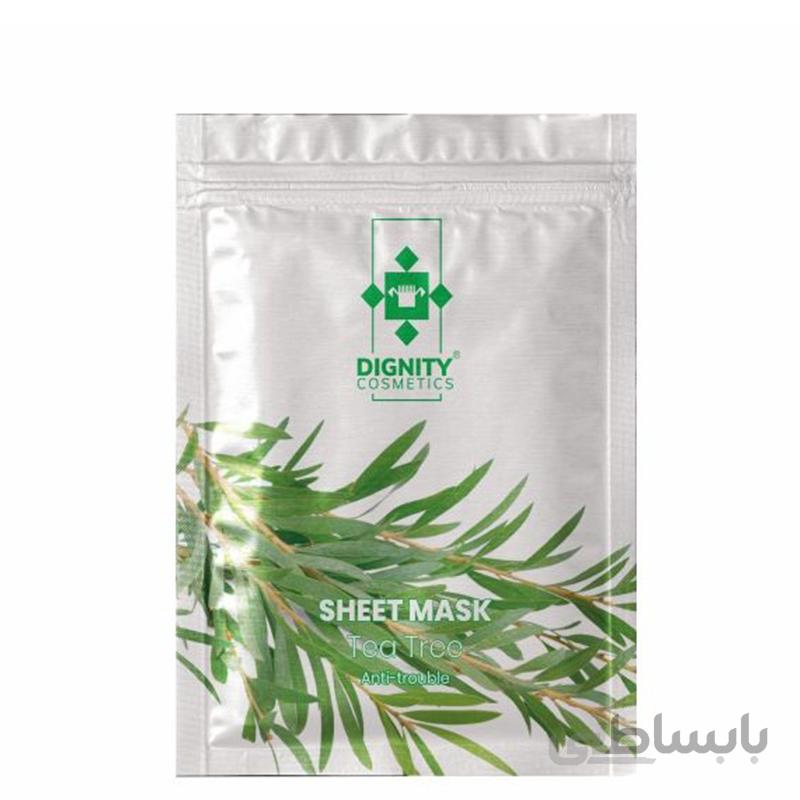ماسک صورت حاوی درخت چای دیگنیتی 20 گرم ا Sheet Mask With Tea Tree Extract Dignity