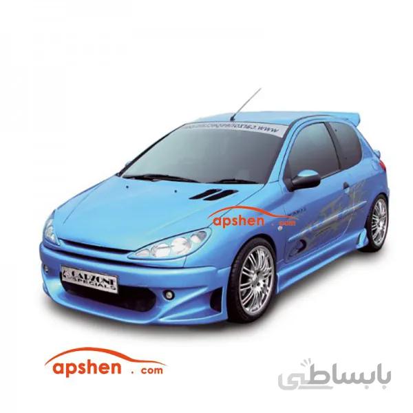 جلو پنجره تک خط پژو 206