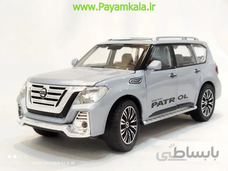ماکت نیسان پاترول (NISSAN PATROL 1.24 CHIMEI)(328-8M) نقره ای