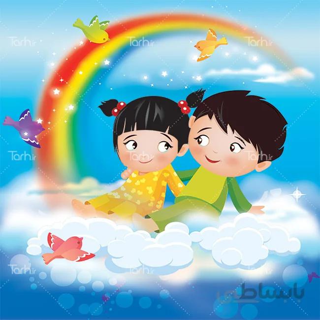 تصویرسازی لایه باز عاشقانه