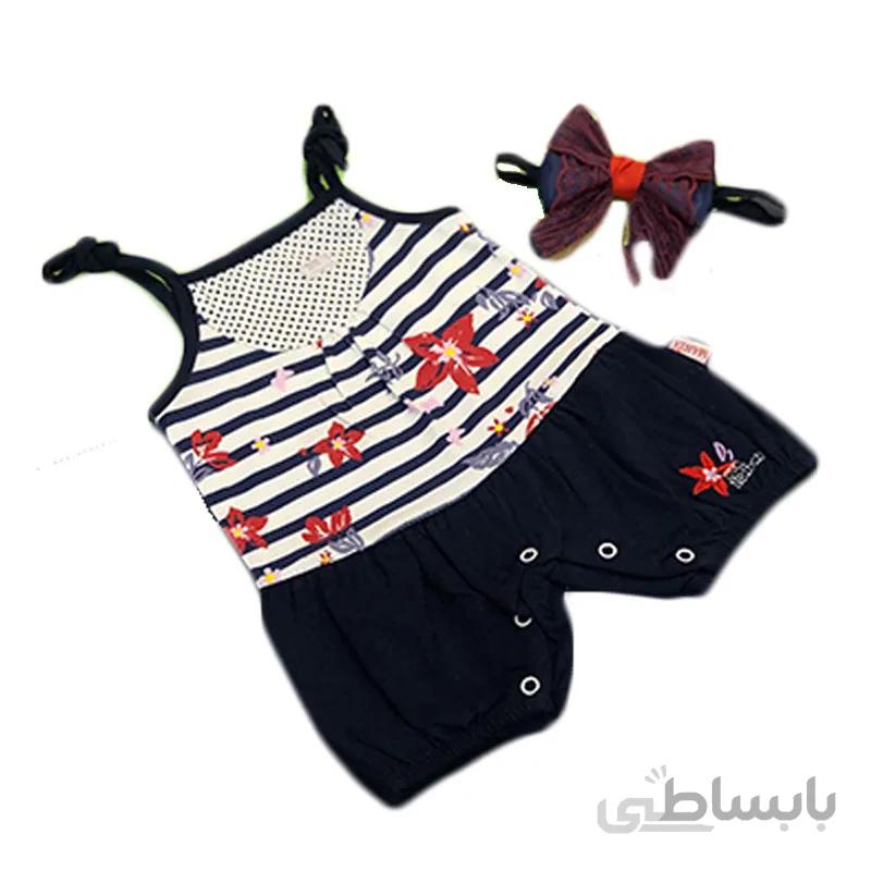رامپر دخترانه گلدار