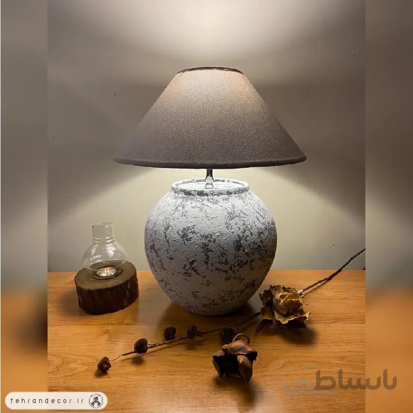 آباژور رومیزی سفالی دوریاس