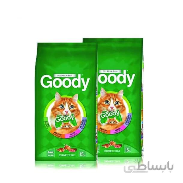 غذای خشک گربه بالغ مدل گورمت برند گودی1کیلویی زیپ کیپ