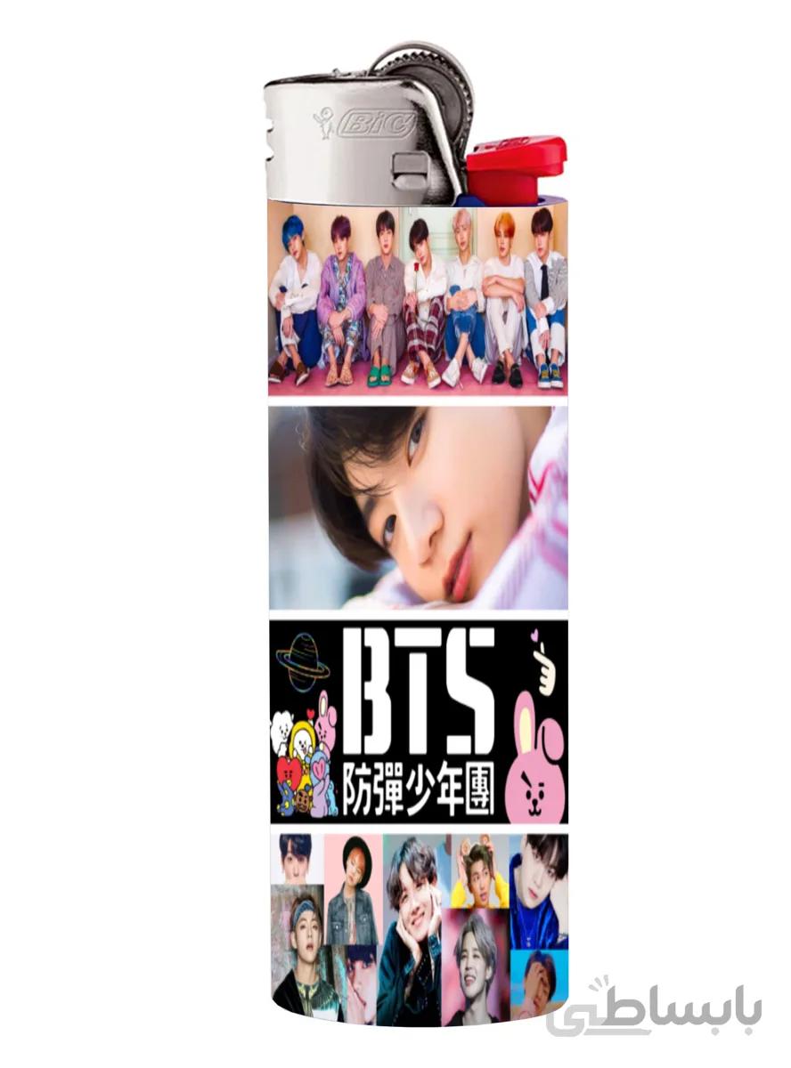 فندک بیک طرح گروه موسیقی BTS بی تی اس