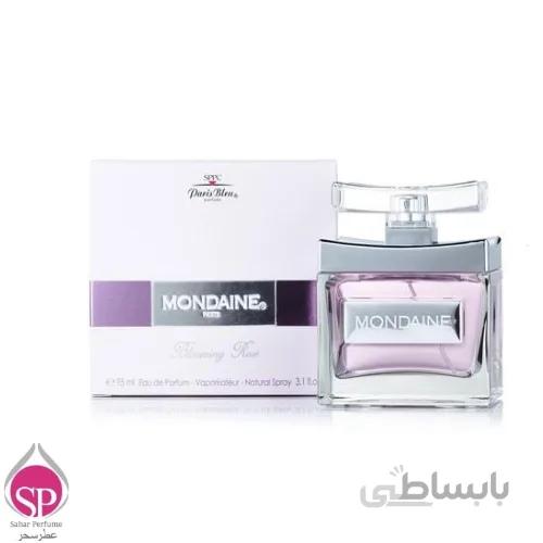 ادوپرفیوم زنانه پاریس بلو مدل Mondaine blooming rose حجم 100میلی لیتر