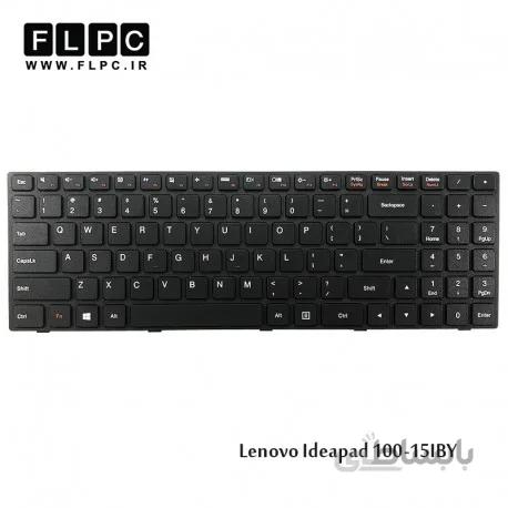 کیبورد لپ تاپ لنوو IP100-15IBY فلت کنار - بدون دکمه پاور Lenovo Ideapad 100-15IBY Laptop Keyboard
