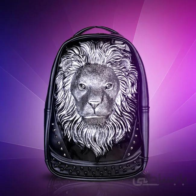 کیف کولی تمام چرم طرح شیر ا Lion Bag