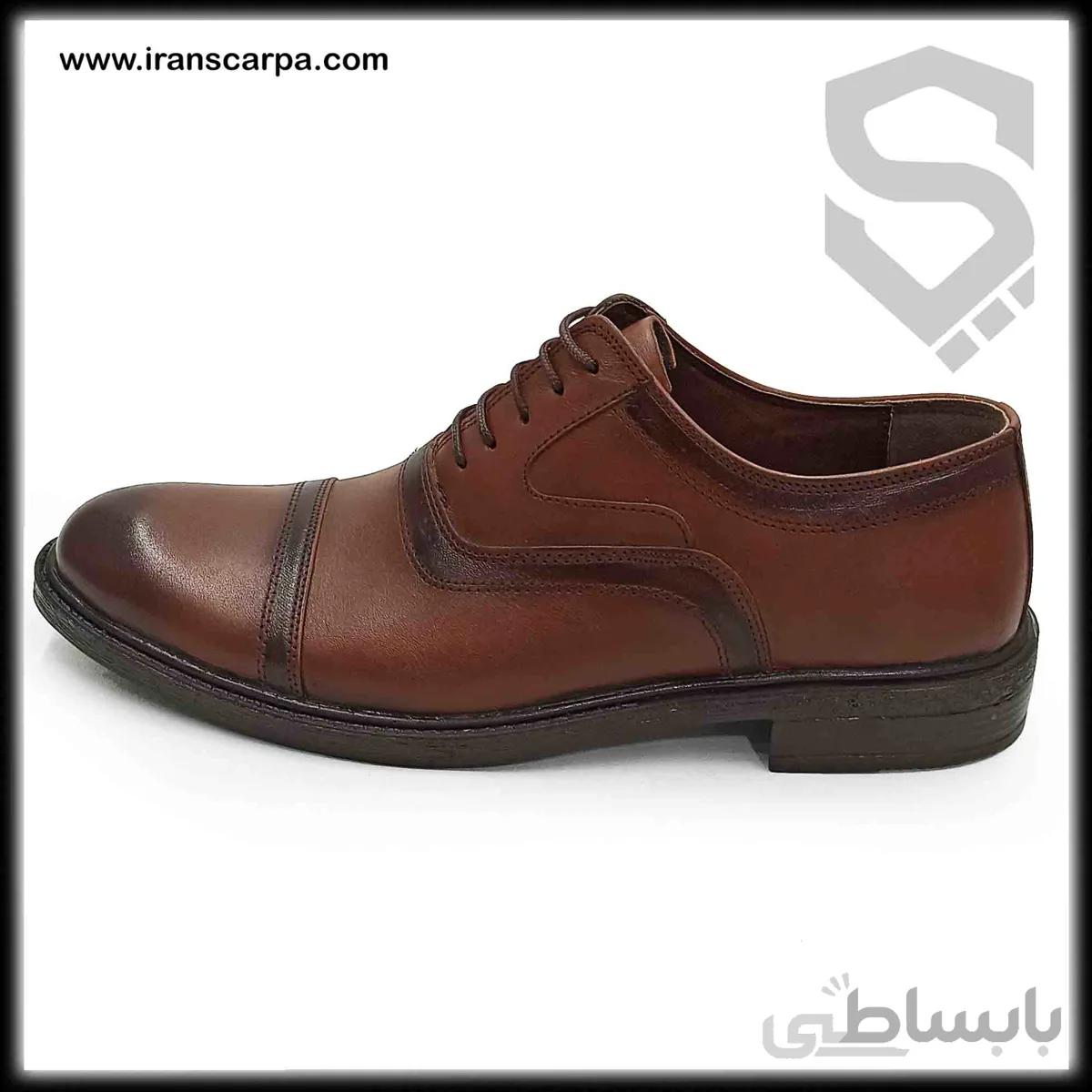 کفش چرم مجلسی مردانه مدل بلوزا