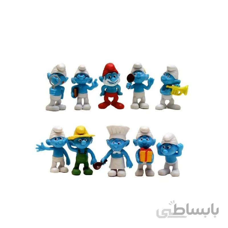اکشن فیگور طرح اسمورف ها مجموعه 10 عددی