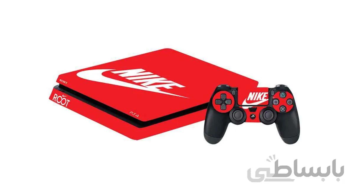 خرید برچسب افقی پلی استیشن 4 گراسیپا طرح Red Nike