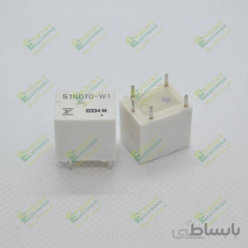 رله 10 ولت ماشینی 5 پایه 25 آمپر Fujitsu 51ND10W-1