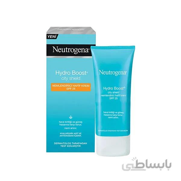 کرم مرطوب کننده SPF25 نوتروژینا ا Neutrogena Hydro Boost City Shield 50 ml