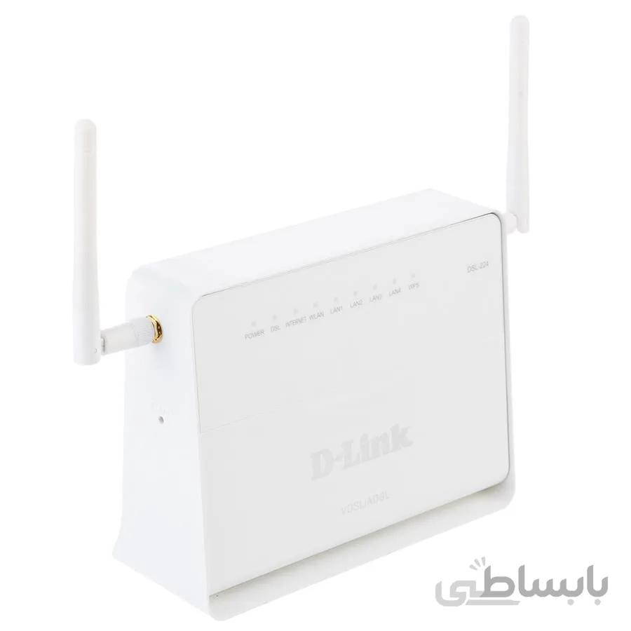 مودم روتر بی سیم ADSL2 Plus و VDSL2 دی لینک مدل DSL-224 ا D-Link DSL-224 VDSL2 and ADSL2 Plus N300 Wireless Router