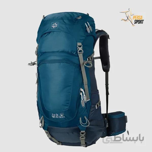 کوله پشتی جک ولفسکین HIGHLAND TRAIL 48 MOROCCAN BLUE