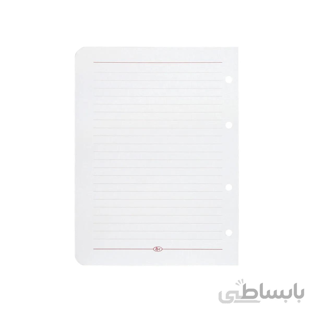کاغذ کلاسور کوچک خط دار تحریر بسته 80 برگی