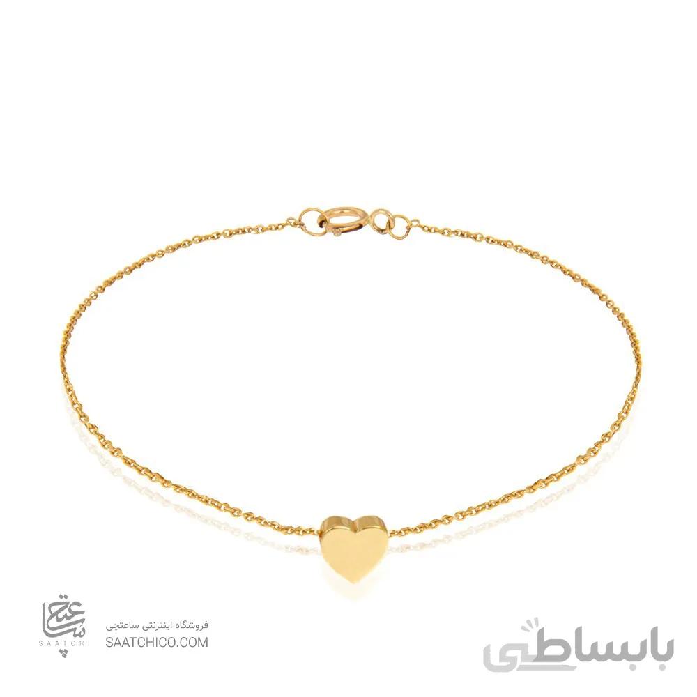 دستبند طلا طرح قلب کد CB367