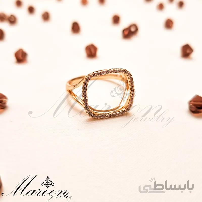 انگشتر مربع مارون CA38