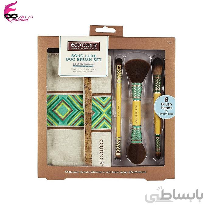 ست براش آرایشی 3 عددی 1304 اکو تولز eCOTOOLS