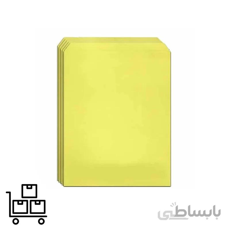 پاکت مقوایی اداری زرد رنگ سایز A4 ضخیم 160 گرم (بسته 100 عددی) (Copy)