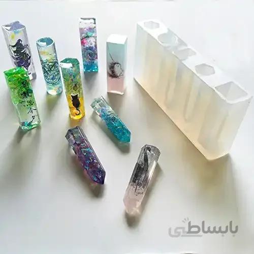 قالب سیلیکونی 5 تکه شفاف برای قالب گیری رزین مایع