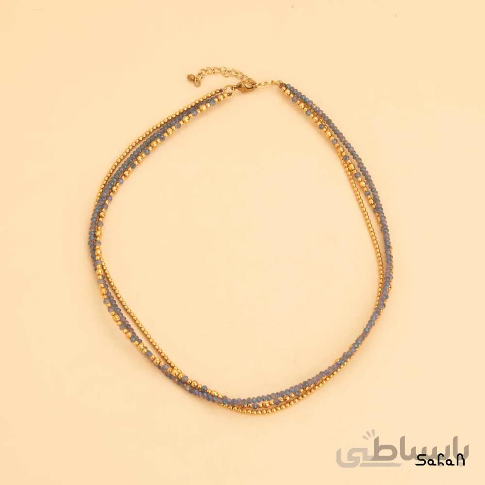 گردنبند منجوق هندی رنگی